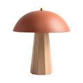 **Lampe de table moderne en forme de champignon avec base géométrique**